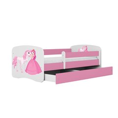 Lastevoodi koos madratsiga Kocot Kids Babydreams, 80x180 cm, roosa hind ja info | Lastevoodid | hansapost.ee