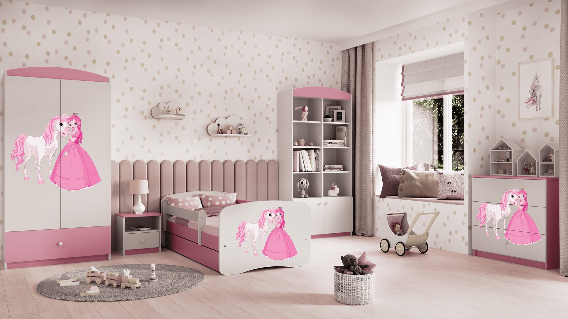 Lastevoodi Kocot Kids Babydreams, 80x160 cm, roosa цена и информация | Lastevoodid | hansapost.ee
