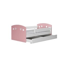 Детская кровать с матрасом Kocot Kids Julia, 80x180 см, розовый/белый цвет цена и информация | Детские кровати | hansapost.ee