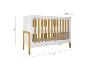 Детская кроватка Kocot Kids Victor, 60x120 см, белая цена и информация | Детские кроватки | hansapost.ee