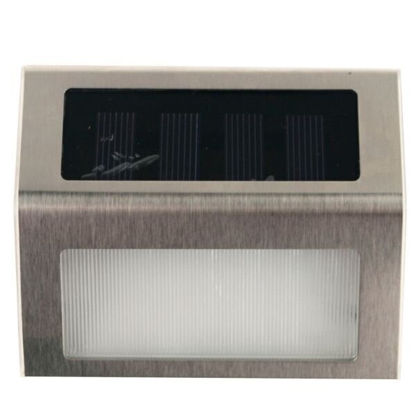 Päikesepaneeliga välisvalgusti seinale 3 LED pimedusesensoriga, 2 tk. цена и информация | Aiavalgustid ja õuevalgustid | hansapost.ee