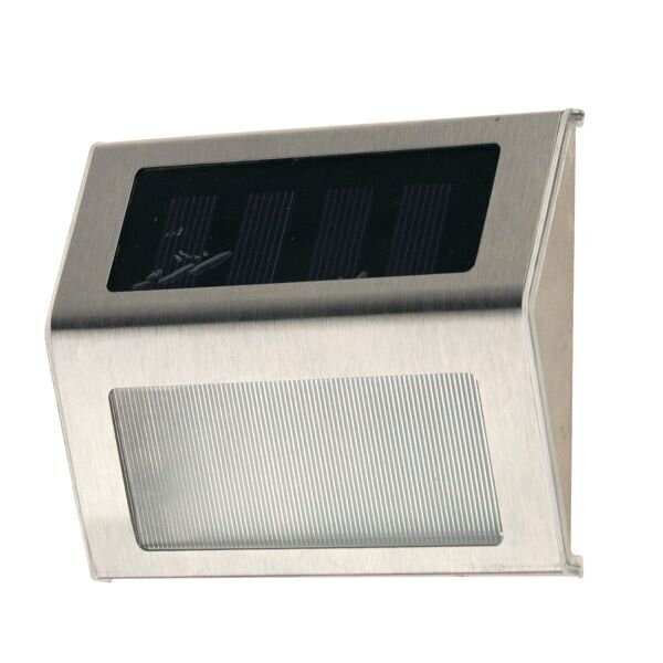 Päikesepaneeliga välisvalgusti seinale 3 LED pimedusesensoriga, 2 tk. цена и информация | Aiavalgustid ja õuevalgustid | hansapost.ee