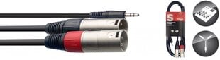 Stagg SYC2/MPSB2XM, Aux 3.5 mm/XLR, 2 m hind ja info | Juhtmed ja kaablid | hansapost.ee