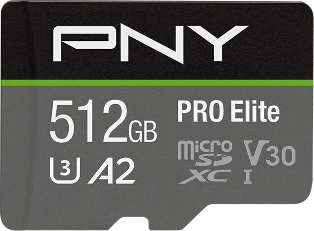 MicroSDXC PNY P-SDUX512U3100PRO-GE 512GB цена и информация | Fotoaparaatide mälukaardid | hansapost.ee