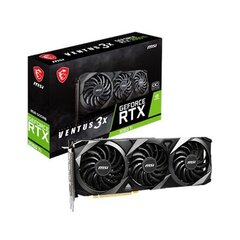 Видео карта MSI GeForce RTX 3060 Ti Ventus 3X 8G OC LHR версия NVIDIA цена и информация | Видеокарты | hansapost.ee