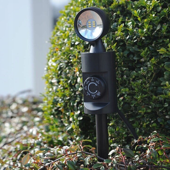 Taimeri ja 1,4 m juhtmega süvistatav LED aiavalgusti Ritos Black hind ja info | Aiavalgustid ja õuevalgustid | hansapost.ee