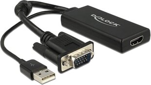 Delock 62668, VGA/HDMI hind ja info | Juhtmed ja kaablid | hansapost.ee