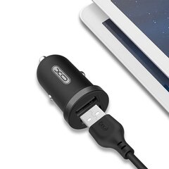 XO car charger CC18 2x USB 2,1A black цена и информация | Зарядные устройства для телефонов | hansapost.ee