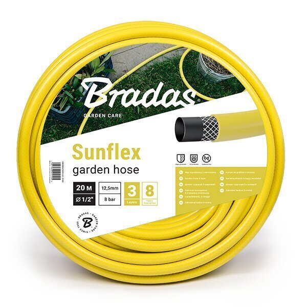 Aia kastmisvoolik Bradas SUNFLEX 3/4" - 25 m hind ja info | Niisutussüsteemid, kastmisvoolikud ja kastekannud | hansapost.ee