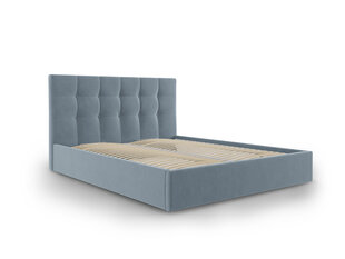 Кровать велюровая Micadoni Home Phaedra 180x200 см, голубая цена и информация | Кровати | hansapost.ee