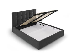Велюровая кровать Micadoni Home Phaedra 160x200 см, темно-серая цена и информация | Кровати | hansapost.ee