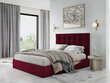 Voodi Micadoni Home Phaedra 160x200 cm, veluur, tumepunane hind ja info | Voodid | hansapost.ee