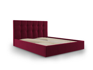 Кровать велюровая Micadoni Home Phaedra 160x200 см, темно-красная цена и информация | Кровати | hansapost.ee