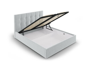Кровать велюровая Micadoni Home Phaedra 140x200 см, светло-серая цена и информация | Кровати | hansapost.ee
