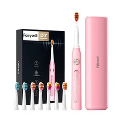 FairyWill Sonic toothbrush with head set and case FW-507 Plus (pink) цена и информация | Fairywill Бытовая техника и электроника | hansapost.ee