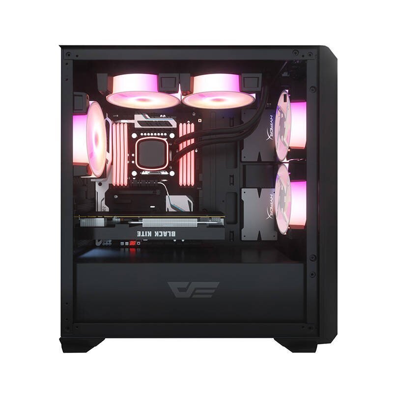 Darkflash DLM23 computer case LED (black) hind ja info | Arvutikorpused | hansapost.ee