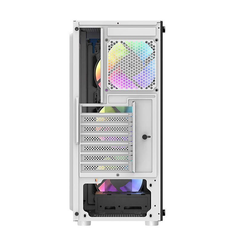 Darkflash DK151 computer case LED with 3 fans (white) цена и информация | Arvutikorpused | hansapost.ee