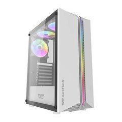 Darkflash DK151 computer case LED with 3 fans (white) цена и информация | Корпус Cooler Master для ПК Elite 500 Midi | hansapost.ee