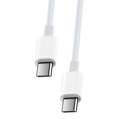 Maxlife MXUC-05 cable USB-C - USB-C 2,0 m 20W white hind ja info | Mobiiltelefonide kaablid | hansapost.ee
