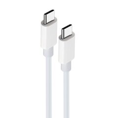 Maxlife MXUC-05 cable USB-C - USB-C 2,0 m 20W white hind ja info | Mobiiltelefonide kaablid | hansapost.ee