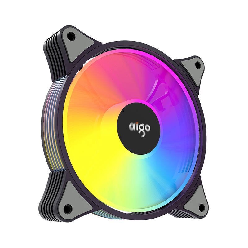 Aigo AR12 ARGB Computer Fan set 3in1 120x120 (black) цена и информация | Arvuti ventilaatorid | hansapost.ee