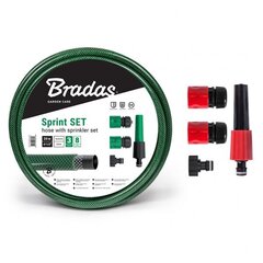 Набор для полива с садовым шлангом Bradas SPRINT 1/2" - 30 м цена и информация | Оборудование для полива | hansapost.ee