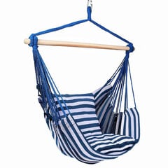 Сидячий гамак Marina с подушками, синий/белый цена и информация | Гамаки | hansapost.ee