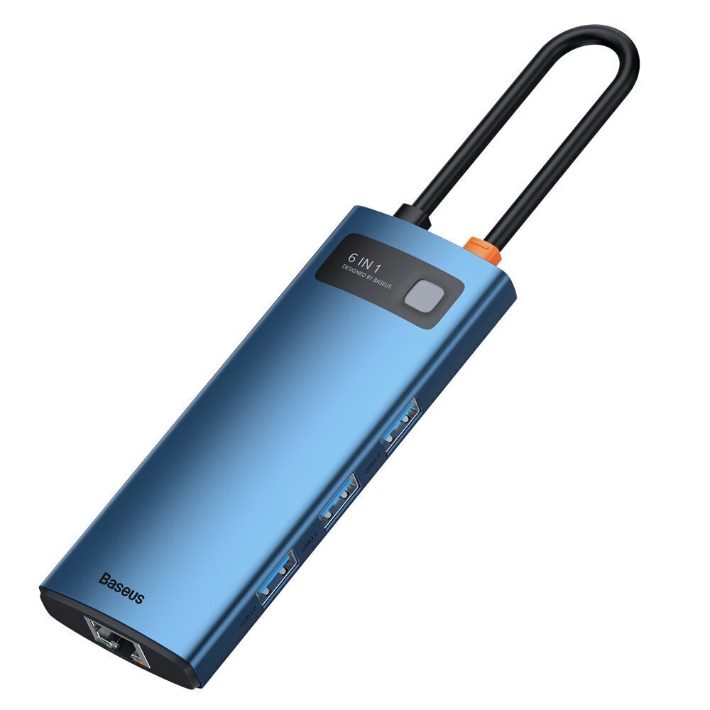 Adapter Baseus Gleam 6in1 Hpe C - USB Type C цена и информация | USB adapterid ja jagajad | hansapost.ee