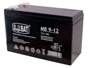 Аккумулятор Mpl power elektro Megabat 12 В 9 Ач F1(187) AGM, 3-5 лет цена и информация | Батерейки | hansapost.ee