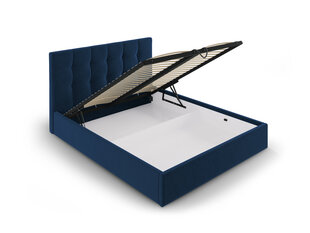 Кровать велюровая Micadoni Home Phaedra 160x200 см, синяя цена и информация | Кровати | hansapost.ee