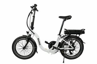 Складной электрический велосипед Blaupunkt Emmi, 20 дюймов, белый цена и информация | Электровелосипеды | hansapost.ee