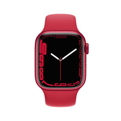 Apple Watch Series 7 GPS + Cellular, 45mm (PRODUCT)RED Aluminium Case with (PRODUCT)RED Sport Band - MKJU3EL/A цена и информация | Смарт-часы (smartwatch) | hansapost.ee