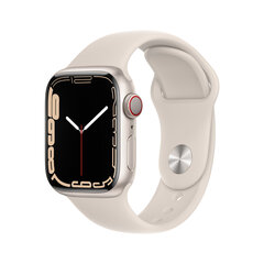 Apple Watch Series 7 (GPS + Cellular, 45mm) Starlight-MKJQ3 hind ja info | Nutikellad, laste nutikellad | hansapost.ee