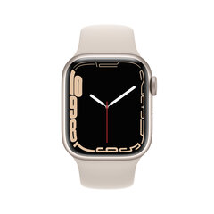 Apple Watch Series 7 45mm Starlight Aluminum/Starlight Sport Band цена и информация | Смарт-часы (smartwatch) | hansapost.ee