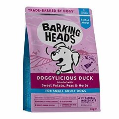 Kuivtoit koertele Barking Heads Tiny Paws Quackers Grain Free, 4 kg hind ja info | Barking Heads Lemmikloomatarbed | hansapost.ee