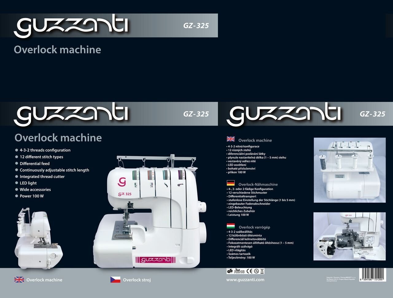 Guzzanti GZ-325 hind ja info | Tikkimis- ja õmblusmasinad | hansapost.ee