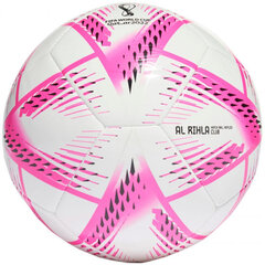 Футбольный мяч Adidas Al Rihla Club Ball 2022, розовый/белый цена и информация | Футбольные мячи | hansapost.ee