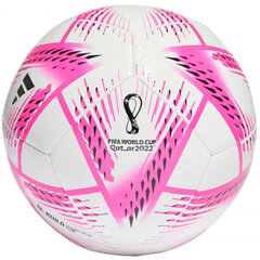Футбольный мяч Adidas Al Rihla Club Ball 2022, розовый/белый цена и информация | Футбольные мячи | hansapost.ee