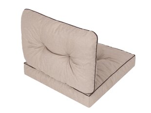 Комплект подушек на стул Emma Tech 70 см, бежевый цена и информация | Подушки, наволочки, чехлы | hansapost.ee