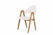 2 tooli komplekt Halmar K247, valge/tamm hind ja info | Köögitoolid, söögitoolid | hansapost.ee