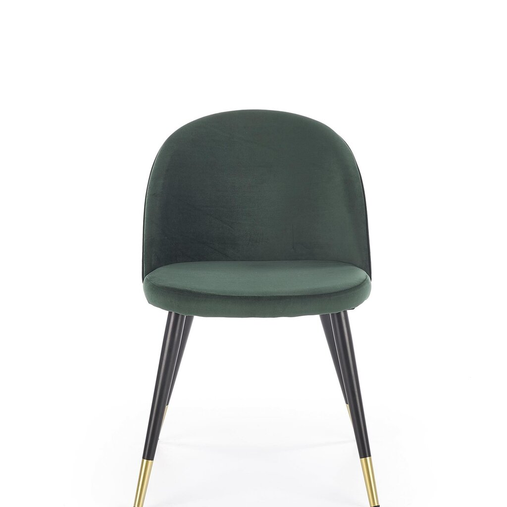 4-tooli komplekt K315, roheline/must hind ja info | Köögitoolid, söögitoolid | hansapost.ee