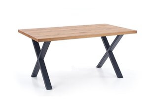 Раздвижной обеденный стол Halmar Xavier, коричневый/черный цена и информация | Кухонные и обеденные столы | hansapost.ee