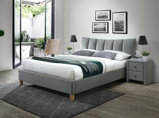 Кровать Halmar Sandy, 160 х 200 см, серая цена и информация | Кровати | hansapost.ee