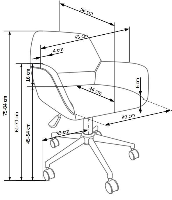 Kontoritool Morel, hall hind ja info | Kontoritoolid | hansapost.ee