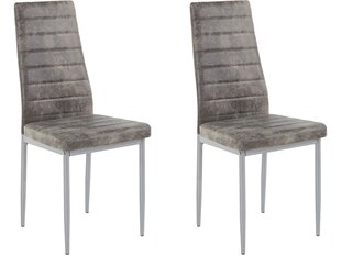 Набор из 2 стульев Kate, светло-серый цена и информация | Стулья для кухни и столовой | hansapost.ee