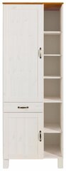 Шкафчик Notio Living Dennis 60, белый /коричневый цена и информация | Кухонные шкафчики | hansapost.ee