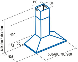 Cata V-500 цена и информация | Вытяжки на кухню | hansapost.ee