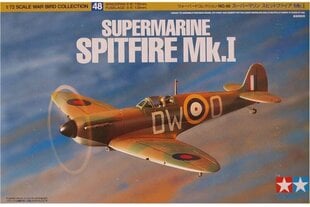 Tamiya - Supermarine Spitfire Mk.I, 1/72, 60748 цена и информация | Конструкторы и кубики | hansapost.ee