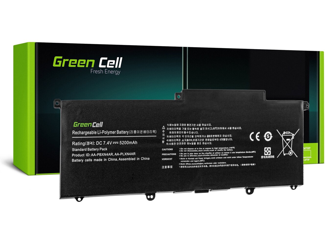 Sülearvuti aku Green Cell Laptop Battery for Samsung NP900X3B NP900X3C NP900X3D hind ja info | Sülearvuti akud | hansapost.ee