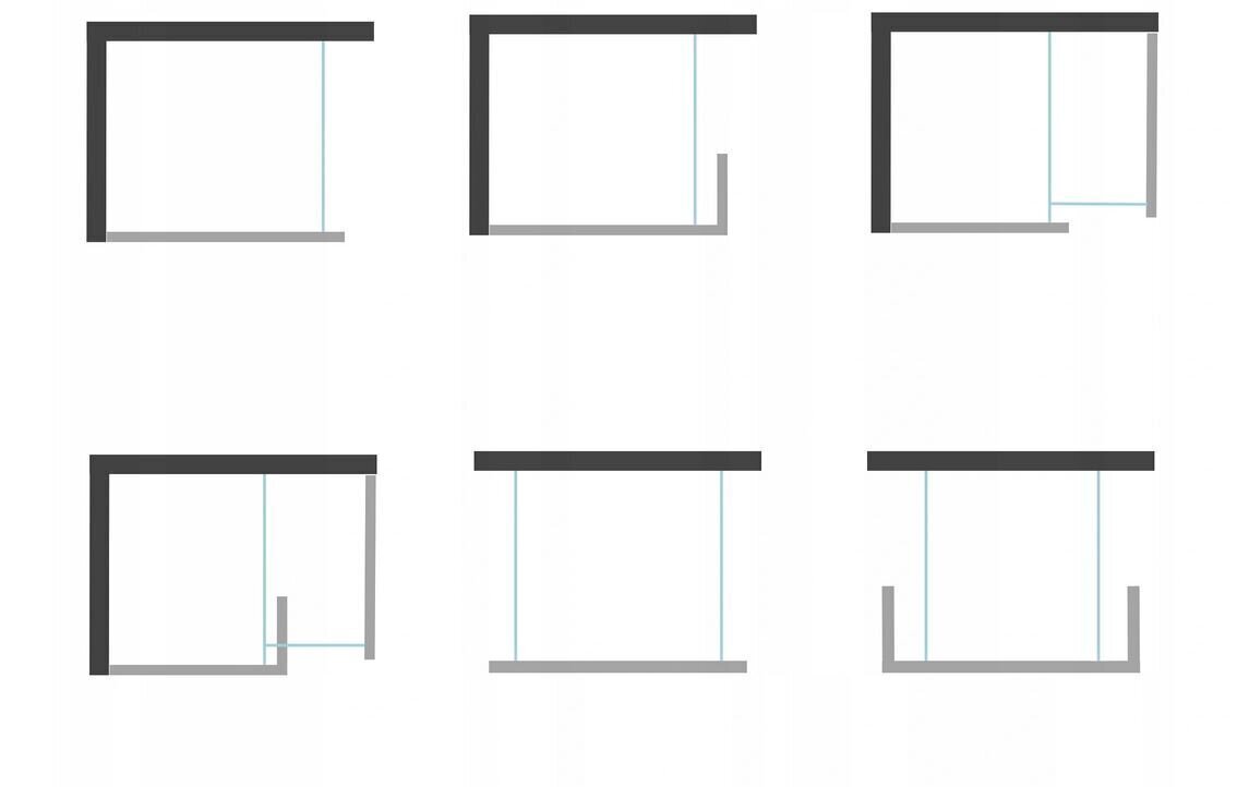 Dušisein Mexen Kioto, black mat frame/gold 50,60,70,80,90,100,110,120,130,140x200 cm hind ja info | Dušiseinad ja dušiuksed | hansapost.ee